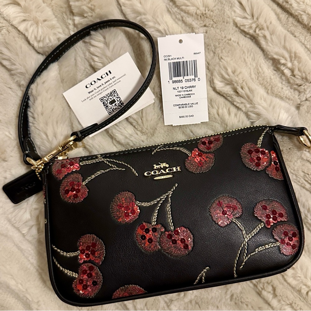 NWT | COACH Nolita 19 With Cherry Print - Picture 9 of 12